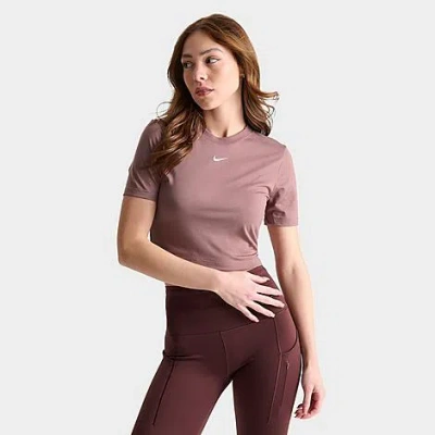 Nike Women's Sportswear Essential Slim-fit Crop T-shirt In Multi