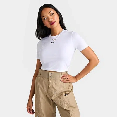 Nike Crop T-shirt In White