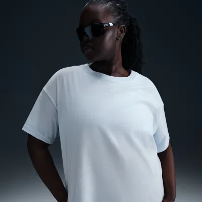 Nike Women's  Sportswear Essential T-shirt (plus Size) In Blue