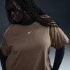 Nike Women's  Sportswear Essential T-shirt (plus Size) In Brown
