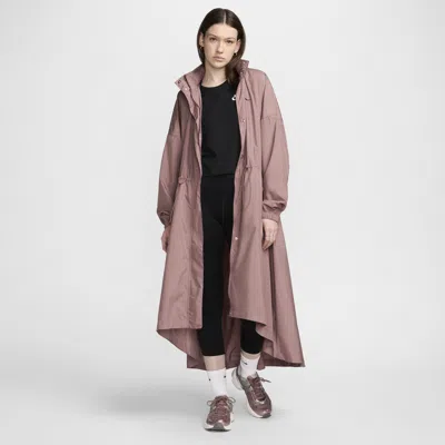 Nike Women's  Sportswear Essential Trench Coat In Brown