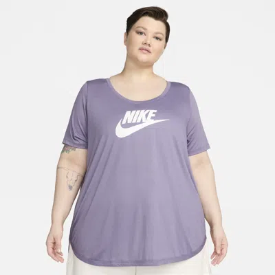 Nike Women's  Sportswear Essential Tunic (plus Size) In Purple