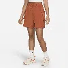 Nike Sportswear Essential Woven High Waist Shorts In Orange