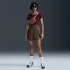 Nike Women's  Sportswear Essential Woven High-waisted 5" Cargo Shorts In Brown