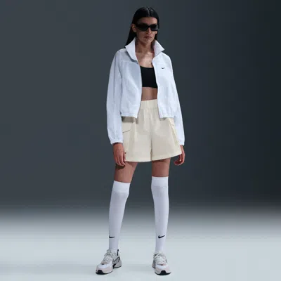 Nike Women's  Sportswear Essential Woven High-waisted 5" Cargo Shorts In White