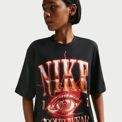 Nike Women's  Sportswear Essentials Boxy T-shirt In Black