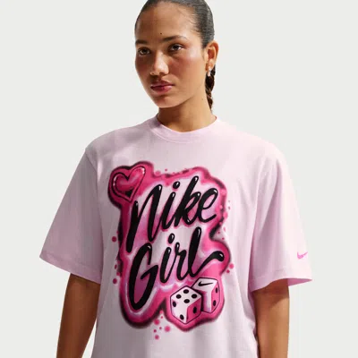 Nike Women's  Sportswear Essentials Boxy T-shirt In Pink