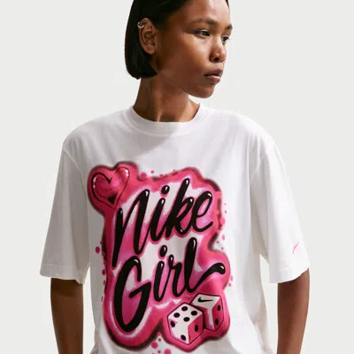 Nike Women's  Sportswear Essentials Boxy T-shirt In White