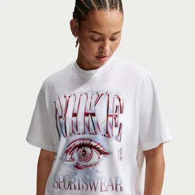 Nike Women's  Sportswear Essentials Boxy T-shirt In White