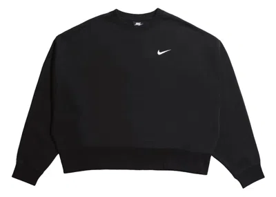 Pre-owned Nike Women's Sportswear Essentials Crewneck Sweatshirt In Black