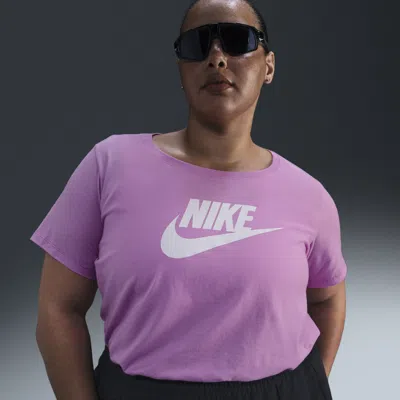 Nike Little Girls Futura Boxy Short Sleeve T-shirt In Playful Pink