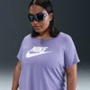 Nike Women's  Sportswear Essentials Logo T-shirt (plus Size) In Purple
