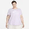 Nike Women's  Sportswear Essentials Logo T-shirt (plus Size) In Purple