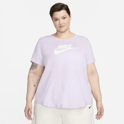 Nike Women's  Sportswear Essentials Logo T-shirt (plus Size) In Purple