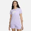 Nike Women's  Sportswear Essentials Logo T-shirt In Purple