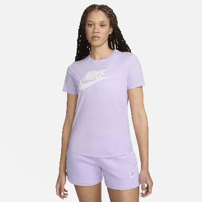 Nike Women's  Sportswear Essentials Logo T-shirt In Purple