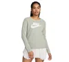 Nike Women's  Sportswear Essentials Long-sleeve Logo T-shirt In Jdhrzn,whi