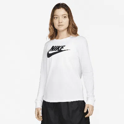 NIKE WOMEN'S  SPORTSWEAR ESSENTIALS LONG-SLEEVE LOGO T-SHIRT,1010243195