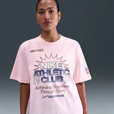 Nike Women's  Sportswear Essentials Loose T-shirt In Pink
