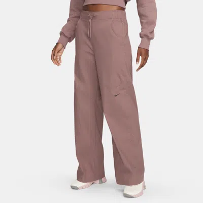 Nike Women's  Sportswear Essentials Woven High-rise Pants In Purple