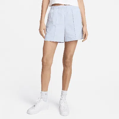 Nike Women's  Sportswear Everything Wovens Mid-rise 5" Shorts In Light Armory Blue/sail