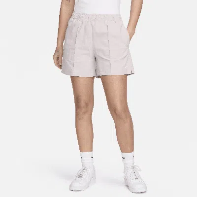 Nike Sportswear Everything Wovens Water Repellent Mid Rise 5-inch Shorts In Sail/platinum Violet