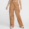 Nike Women's  Sportswear Everything Wovens Mid-rise Cargo Pants In Flax/black