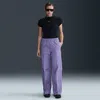 Nike Women's  Sportswear Everything Wovens Mid-rise Open-hem Pants In Purple