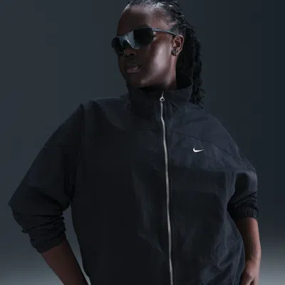 Nike Women's  Sportswear Everything Wovens Oversized Repel Uv Protection Jacket (plus Size) In Black