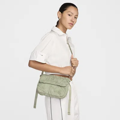 Nike Women's  Sportswear Futura 365 Faux Fur Crossbody Bag (1l) In Green