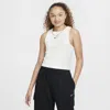 Nike Kids' Women's  Sportswear Girls' Ribbed Tank Top In White