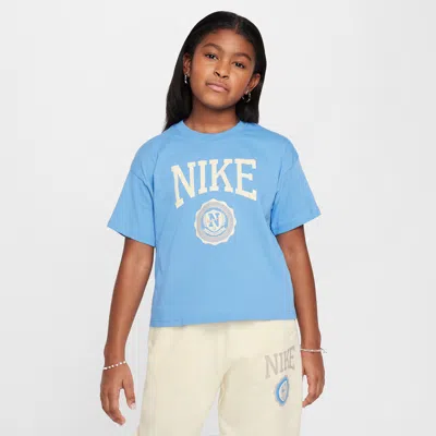 Nike Kids' Women's  Sportswear Girls' T-shirt In Blue Beyond