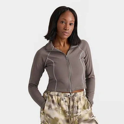 Nike Women's Sportswear Gym Life Full-zip Jacket Size Xl Polyester/spandex/knit