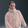 Nike Women's  Sportswear High-pile Fleece Jacket In Pink