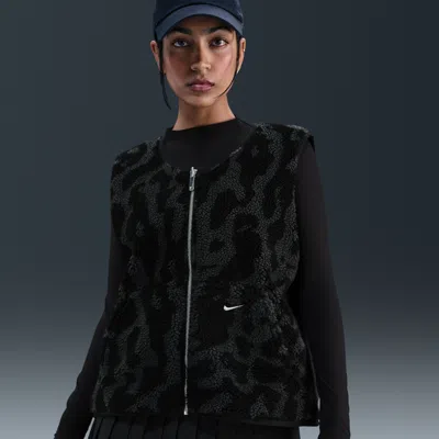 Nike Women's  Sportswear High-pile Fleece Vest In Black