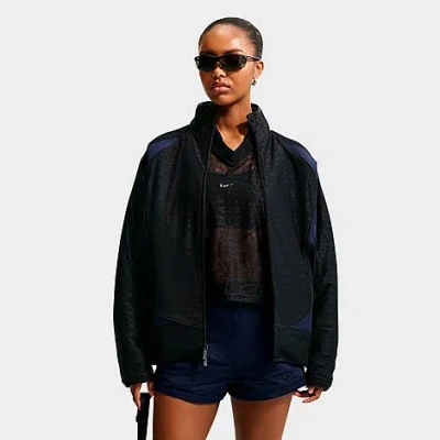 Nike Women's Sportswear Lace Oversized Track Jacket In Black