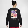 Nike Women's  Sportswear Long-sleeve T-shirt In Black