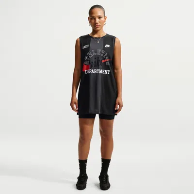 Nike Women's  Sportswear Loose Heritage Jersey Dress In Black