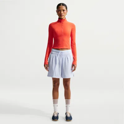 Nike Women's  Sportswear Loose High-waisted Lightweight Ripstop Shorts In Blue