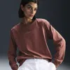 Nike Women's  Sportswear Loose Long-sleeve T-shirt In Brown