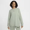 Nike Women's  Sportswear Loose Long-sleeve T-shirt In Green