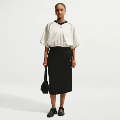 Nike Women's  Sportswear Loose Midi Track Skirt In Black