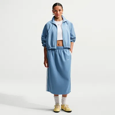 Nike Women's  Sportswear Loose Midi Track Skirt In Blue