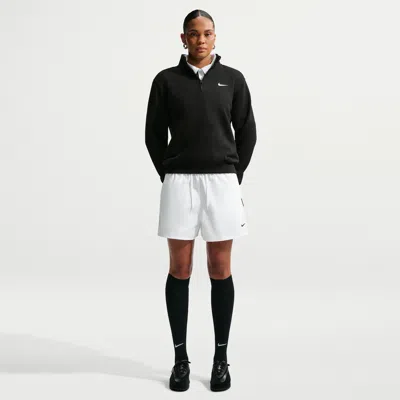Nike Women's  Sportswear Loose Mid-rise Shorts In White