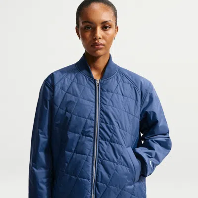 Nike Women's  Sportswear Loose Quilted Jacket In Blue