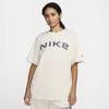 Nike Women's  Sportswear Loose Short-sleeve Graphic T-shirt In Brown