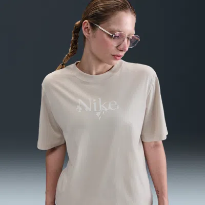 Nike Women's  Sportswear Loose Short-sleeve T-shirt In Brown
