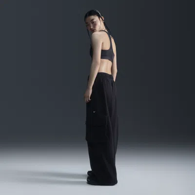 Nike Women's  Sportswear Low-rise Oversized French Terry Open-hem Pants In Black