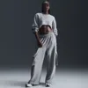 Nike Women's  Sportswear Low-rise Oversized French Terry Open-hem Pants In Grey