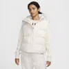 Nike Women's  Sportswear Metro Puffer Therma-fit Loose Hooded Vest In Brown